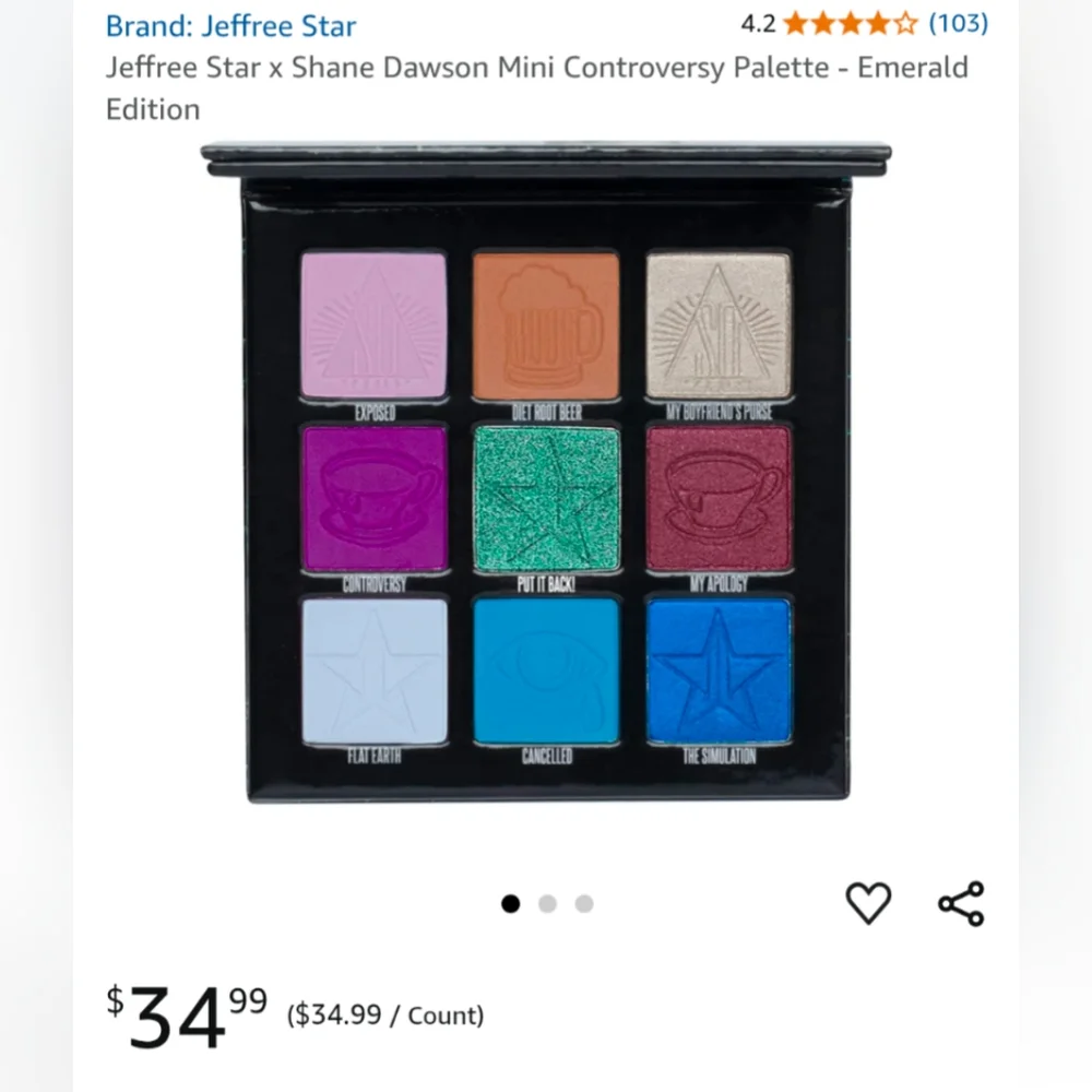 Jeffree Star Cosmetics - Mini Controversy Palette - Emerald Edition